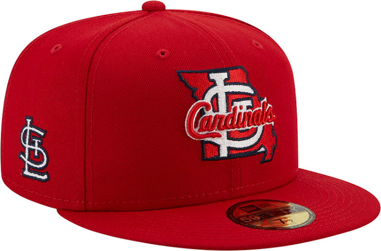 New Era St. Louis Cardinals Red Local 59FIFTY Fitted Hat side view
