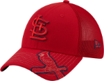 New Era St Louis Cardinals Red Pop Visor 39THIRTY Flex Hat 