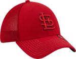 New Era St Louis Cardinals Red Pop Visor 39THIRTY Flex Hat 