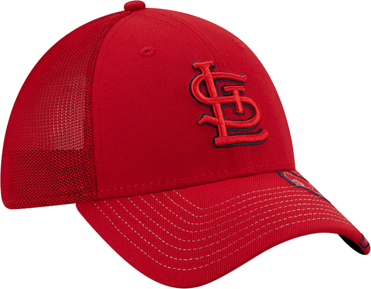 New Era St Louis Cardinals Red Pop Visor 39THIRTY Flex Hat 