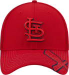 New Era St Louis Cardinals Red Pop Visor 39THIRTY Flex Hat 