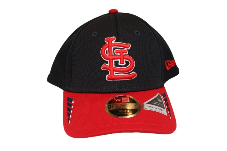 Youth St. Louis Cardinals New Era Trush 9FORTY Adjustable Hat front view