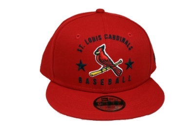 St. Louis Cardinals New Era Youth 2020 Arched Snapback  950 Hat - Red front view