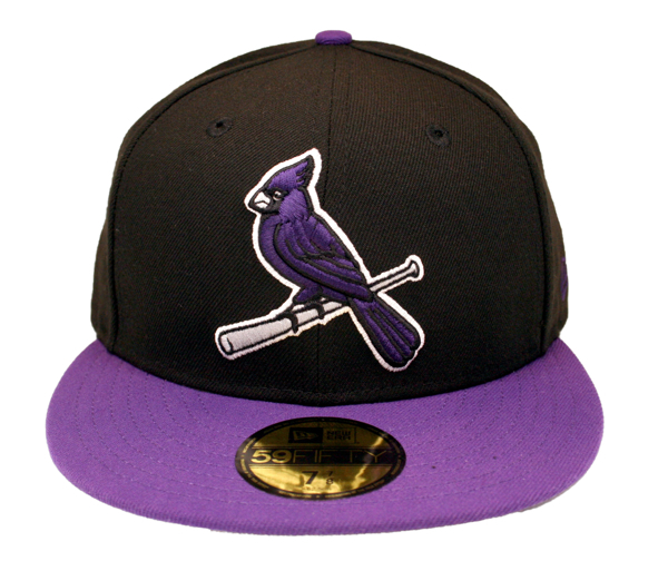 St. Louis Cardinals Midnight Purple Custom Fitted 5950 by Headz n Threadz