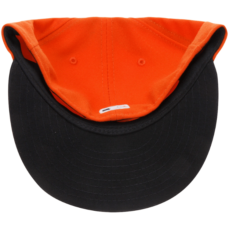 Houston Astros New Era Alternate Authentic Collection On-Field 59FIFTY Fitted Hat - Orange/Navy image 5