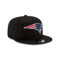 Men's New England Patriots New Era Black Basic 9FIFTY Adjustable Snapback Hat