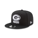 Green Bay Packers New Era Black B-Dub 950 Snapback Hat