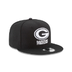 Green Bay Packers New Era Black B-Dub 950 Snapback Hat