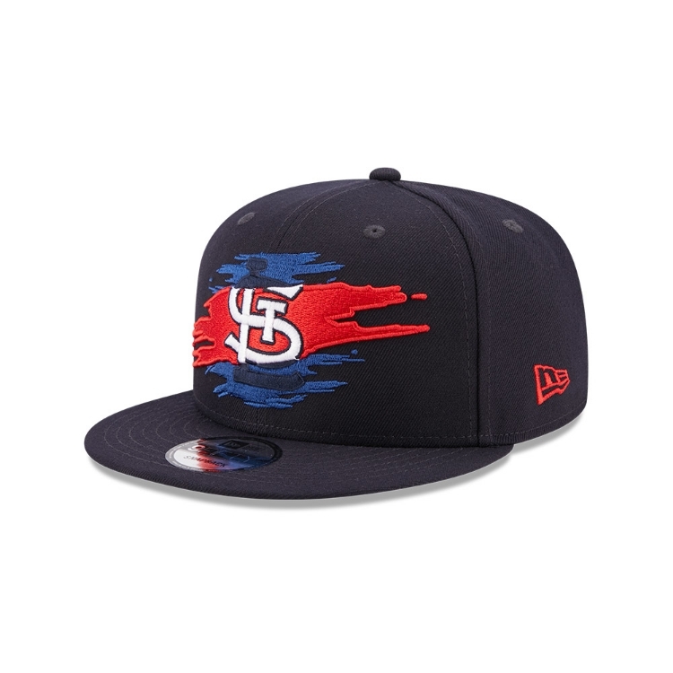 St. Louis Cardinals New Era 9Fifty Logo Tear Snapback front view