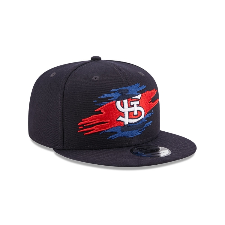 St. Louis Cardinals New Era 9Fifty Logo Tear Snapback side view