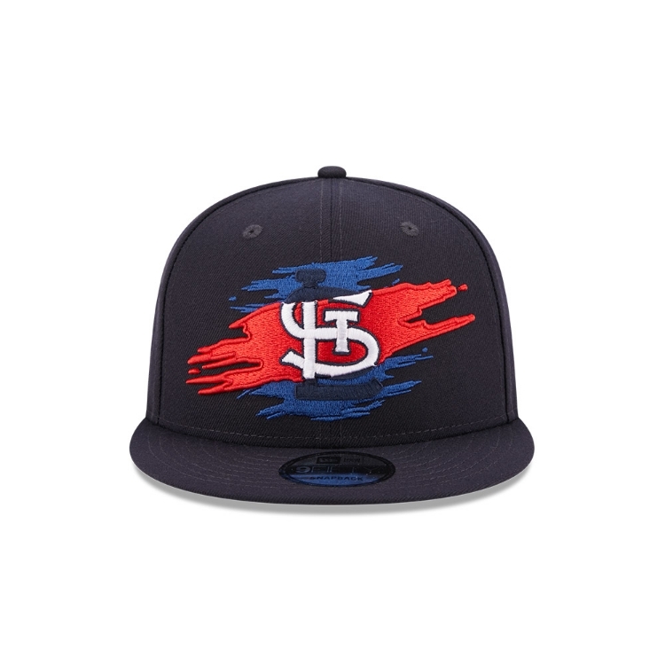 St. Louis Cardinals New Era 9Fifty Logo Tear Snapback back view
