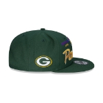 Men's Green Bay Packers New Era Green Super Bowl Retro Script 9FIFTY Snapback Hat