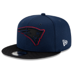Men's New England Patriots New Era Navy/Black 2021 NFL Sideline Road 9FIFTY Snapback Adjustable Hat