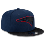 Men's New England Patriots New Era Navy/Black 2021 NFL Sideline Road 9FIFTY Snapback Adjustable Hat