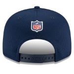 Men's New England Patriots New Era Navy/Black 2021 NFL Sideline Road 9FIFTY Snapback Adjustable Hat