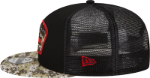 Men's Tampa Bay Buccaneers New Era Black/Camo 2021 Salute To Service 9Fifty Snapback