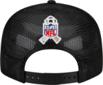 Men's Buffalo Bills New Era Black/Camo 2021 Salute To Service Trucker 9FIFTY Snapback Adjustable Hat