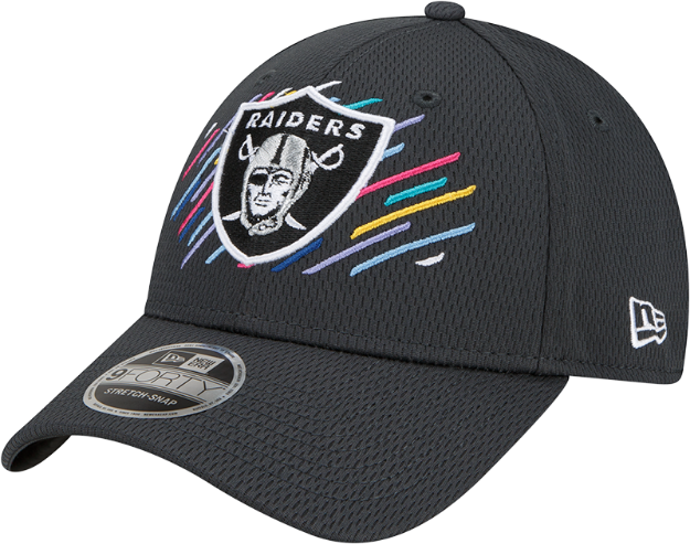 Men's Las Vegas Raiders New Era Charcoal 2021 NFL Crucial Catch 9FORTY Adjustable Hat