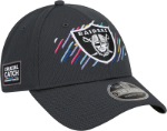 Men's Las Vegas Raiders New Era Charcoal 2021 NFL Crucial Catch 9FORTY Adjustable Hat