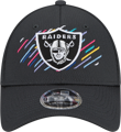 Men's Las Vegas Raiders New Era Charcoal 2021 NFL Crucial Catch 9FORTY Adjustable Hat