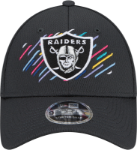 Men's Las Vegas Raiders New Era Charcoal 2021 NFL Crucial Catch 9FORTY Adjustable Hat