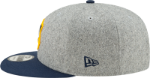 LA Galaxy New Era Melton 9FIFTY Snapback Adjustable Hat - Heather Grey