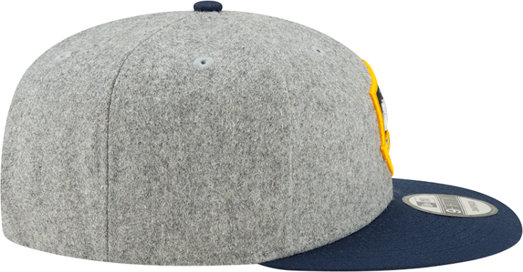 LA Galaxy New Era Melton 9FIFTY Snapback Adjustable Hat - Heather Grey