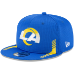 Men's Los Angeles Rams New Era Royal 2021 NFL Sideline Home 9FIFTY Snapback Adjustable Hat