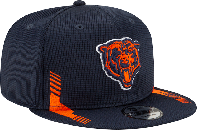 Men's Chicago Bears New Era Navy 2021 NFL Sideline Home C 9FIFTY Snapback Adjustable Hat front view