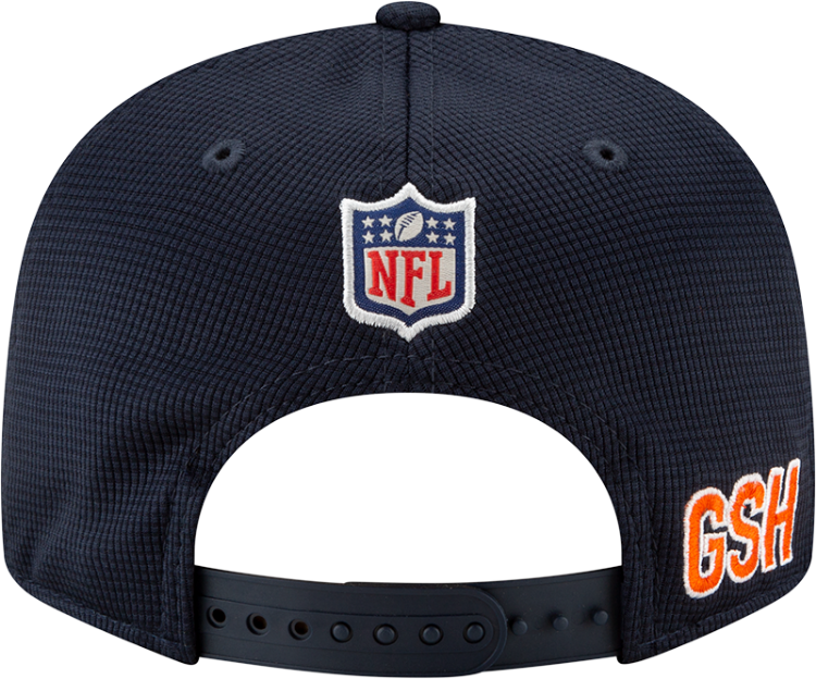 Men's Chicago Bears New Era Navy 2021 NFL Sideline Home C 9FIFTY Snapback Adjustable Hat back view