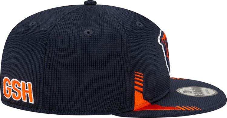 Men's Chicago Bears New Era Navy 2021 NFL Sideline Home C 9FIFTY Snapback Adjustable Hat detail view