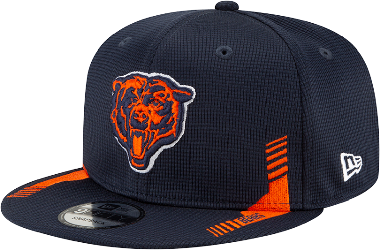 Men's Chicago Bears New Era Navy 2021 NFL Sideline Home C 9FIFTY Snapback Adjustable Hat