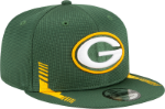 Men's Green Bay Packers New Era Green 2021 NFL Sideline Home 9FIFTY Snapback Adjustable Hat