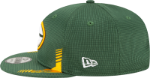 Men's Green Bay Packers New Era Green 2021 NFL Sideline Home 9FIFTY Snapback Adjustable Hat