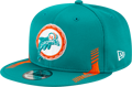 Men's Miami Dolphins New Era Aqua 2021 NFL Sideline Home Logo 9FIFTY Snapback Adjustable Hat