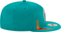 Men's Miami Dolphins New Era Aqua 2021 NFL Sideline Home Logo 9FIFTY Snapback Adjustable Hat