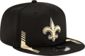 Men's New Orleans Saints New Era Black 2021 NFL Sideline Home 9FIFTY Snapback Adjustable Hat