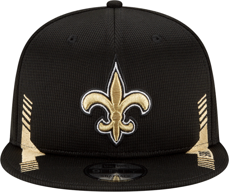 Men's New Orleans Saints New Era Black 2021 NFL Sideline Home 9FIFTY Snapback Adjustable Hat back view