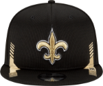 Men's New Orleans Saints New Era Black 2021 NFL Sideline Home 9FIFTY Snapback Adjustable Hat