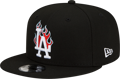 Men's New Era Los Angeles Dodgers MLB Team Fire Black 59FIFTY Snapback Adjustable Cap