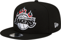 Men's New Era Los Angles Lakers NBA Team Fire Black 59FIFTY Snapback Adjustable Cap