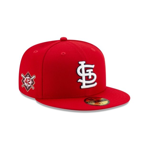 St. Louis Cardinals New Era Alternate 2 Authentic Collection On-Field 59FIFTY Fitted Hat - Navy/Red, Size: 8