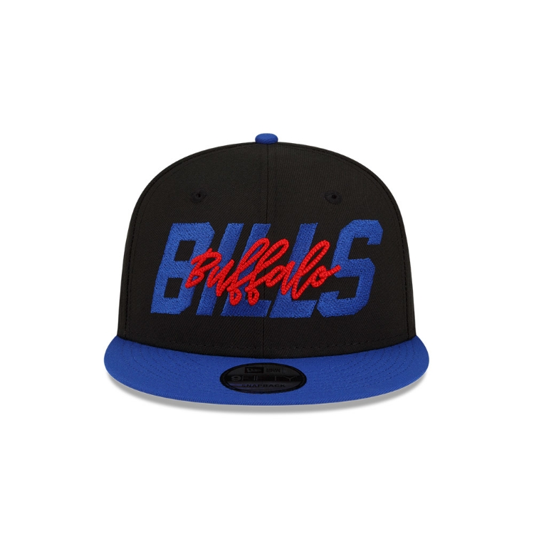 Buffalo Bills New Era Black/Royal 2022 NFL Draft 9FIFTY Snapback Hat