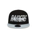 Men's Las Vegas Raiders New Era Black/Gray 2022 NFL Draft 9FIFTY Snapback Adjustable Hat