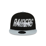 Men's Las Vegas Raiders New Era Black/Gray 2022 NFL Draft 9FIFTY Snapback Adjustable Hat