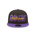 Men's Baltimore Ravens New Era Black/Purple 2022 NFL Draft 9FIFTY Snapback Adjustable Hat