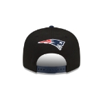 Men's New England Patriots New Era Black/Navy 2022 NFL Draft 9FIFTY Snapback Adjustable Hat