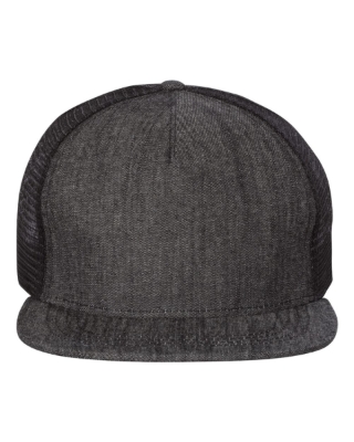 Mega Cap - Flat Bill Trucker Cap - 6997C front view
