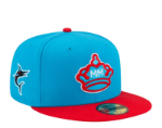 New Era 59Fifty MLB Miami Marlins City Connect Blue/Red Snapback Hat