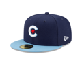Men's Chicago Cubs New Era Navy/Light Blue 2021 City Connect 9FIFTY Snapback Adjustable Hat